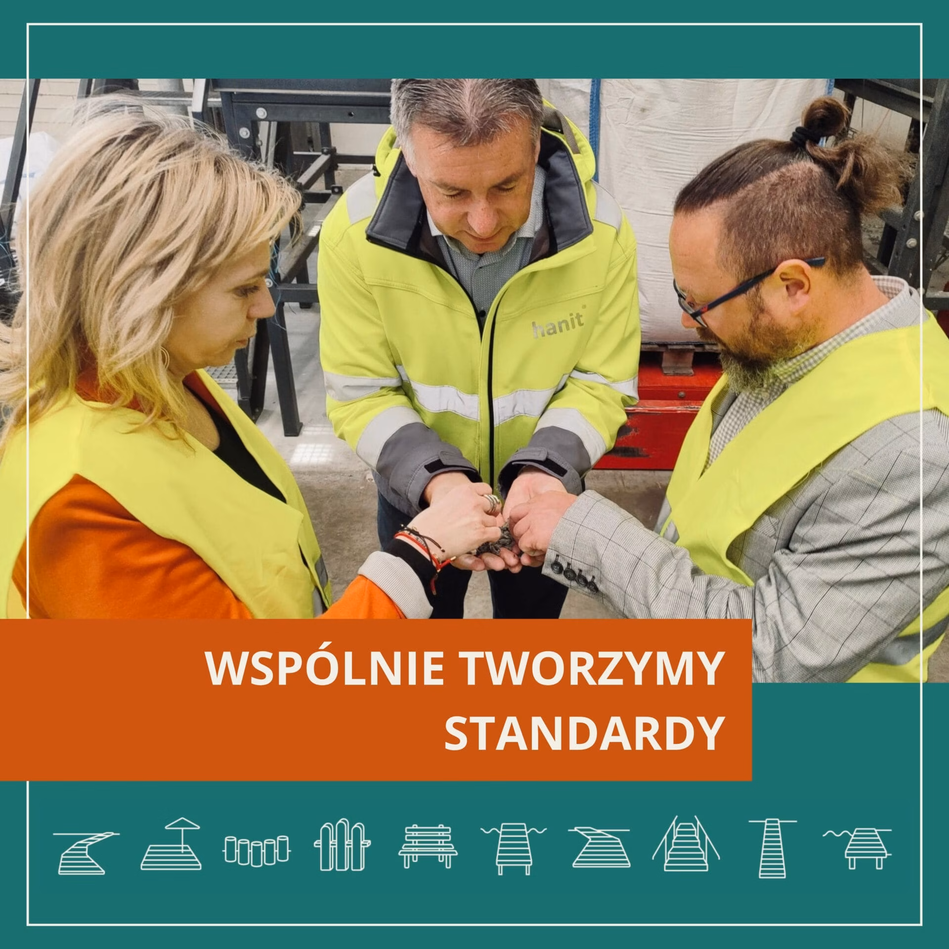 Kierownictwo firmy Hanimat i Hahn na produkcji